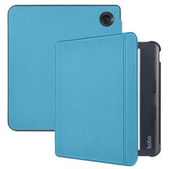 imoshion Slim Hard Case Klapphülle Kobo Libra Colour - Hellblau