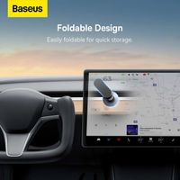 Baseus T-Space Series Magnetische Handyhalterung Auto – Armaturenbrett und Mittelkonsole – MagSafe – Frost Silver