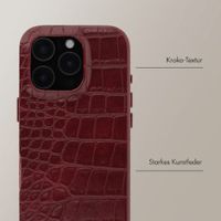 Selencia Croco Backcover mit MagSafe Apple iPhone 16 Pro - Burgundy