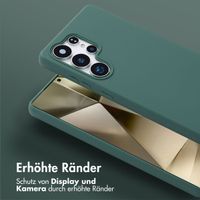 Selencia SilikonHülle mit abnehmbarem Band Samsung Galaxy S25 Ultra - Dunkelgrün