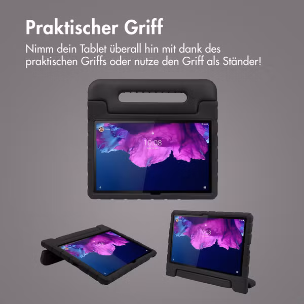 imoshion Schutzhülle mit Handgriff kindersicher Lenovo Tab P11 / P11 Plus - Schwarz