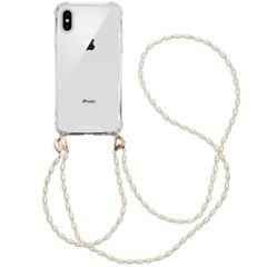 imoshion Handykette mit Perlen + Handgelenkschlaufe Apple iPhone X / Xs - Transparent