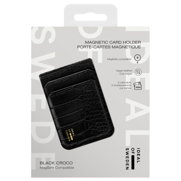 iDeal of Sweden MagSafe / Magnetischer Kartenhalter - Kartenhalter - Black Croco