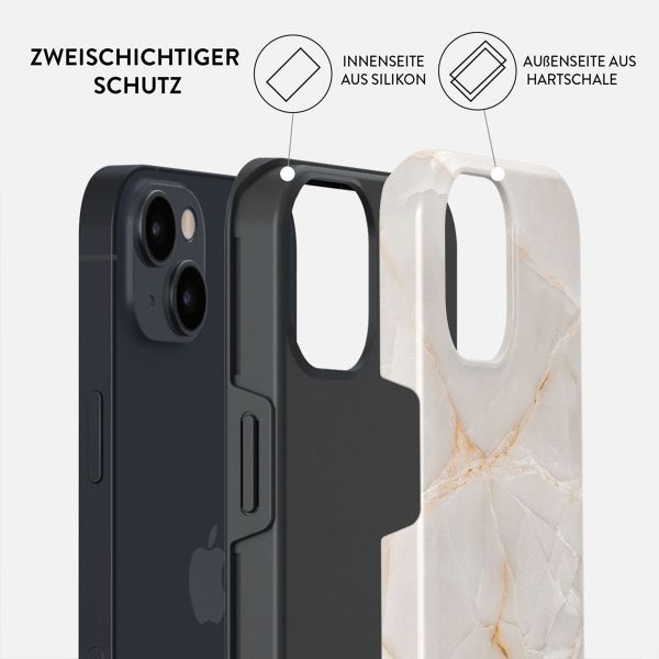 Burga Tough Back Cover für das Apple iPhone 14 - Vanilla Sand