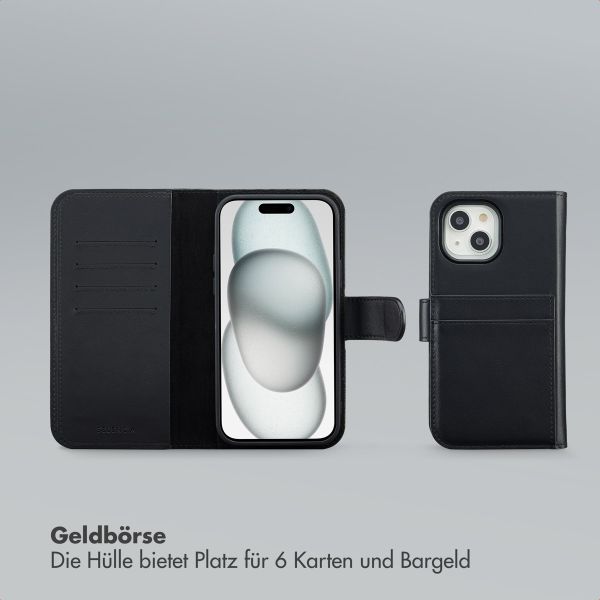 Selencia Olyn Abnehmbare Bookcase mit MagSafe Apple iPhone 15 - Schwarz