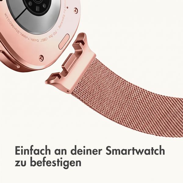imoshion Mailändische Magnetarmband für Samsung Galaxy Watch 9 (40/44mm) / Watch 8 (40/44mm) / Classic (46mm) - Rose Gold