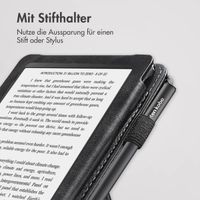 imoshion Klapphülle Sleepcover mit strap und stand für das Kobo Clara 2E / Tolino Shine 4 - Schwarz