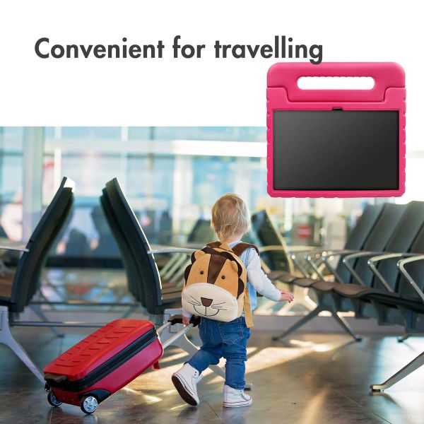 Accezz Schutzhülle mit Handgriff kindersicher Apple iPad 9 (2021) 10.2 Zoll / iPad 8 (2020) 10.2 Zoll / iPad 7 (2019) 10.2 Zoll - Rosa