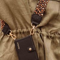 Dutchies Phone Strap - Verstellbare Universal-Telefonkordel - African Leopard / Black