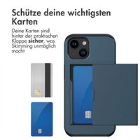 imoshion Backcover mit Kartenfach Apple iPhone 15 - Dunkelblau