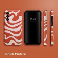 Selencia Vivid Tough Back Cover für das Samsung Galaxy A15 (5G/4G) - Dream Swirl Orange