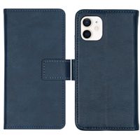 imoshion Luxuriöse Klapphülle Apple iPhone 12 Mini - Dunkelblau