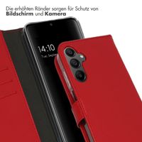 Selencia Echtleder Klapphülle für das Samsung Galaxy A15 (5G/4G) - Rot