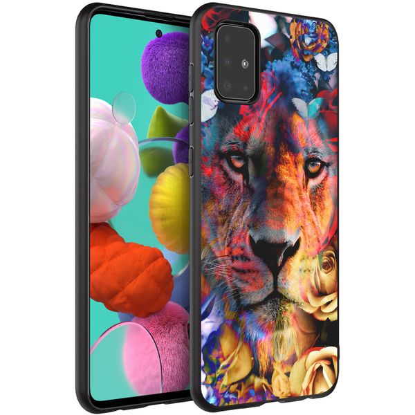 imoshion Design Hülle Samsung Galaxy A51 - Dschungel - Löwe