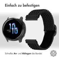 imoshion Elastisches Nylonarmband -   Universelle 22 mm Anschluss - Schwarz