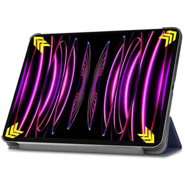 imoshion Trifold Klapphülle Apple iPad Pro 12.9 (2018/2020/2021/2022) - Dunkelblau