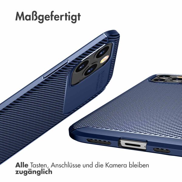 imoshion Carbon-Hülle für das iPhone 12 Pro Max - Blau