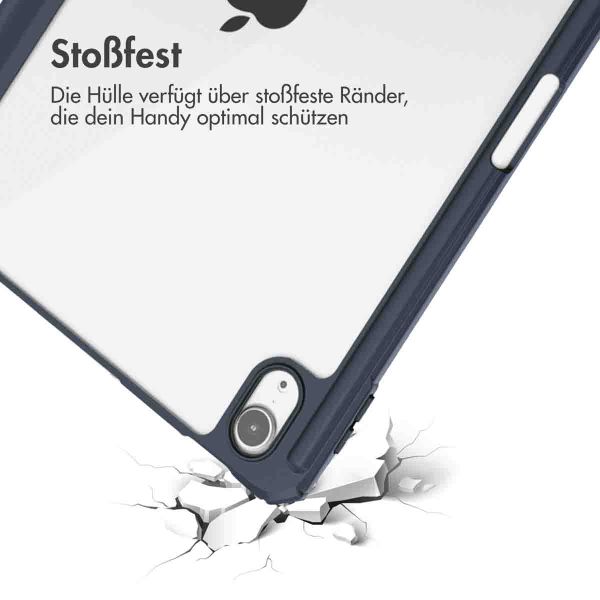 imoshion Trifold Hardcase Klapphülle für das iPad Air 11 Zoll (2025) M3 / (2024) M2 / Air 5 (2022) / Air 4 (2020) - Dunkelblau