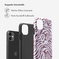 Selencia Vivid Back Cover Apple iPhone 11 - Trippy Swirl Dark Rose