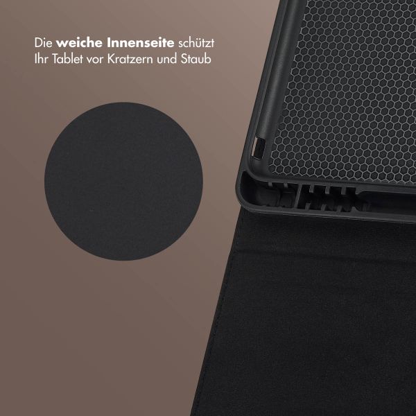 Selencia Riva Klapphülle Apple iPad 9 (2021) 10.2 Zoll / iPad 8 (2020) 10.2 Zoll / iPad 7 (2019) 10.2 Zoll - Mocha Brown