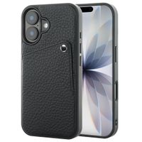 Selencia Riva Back Cover mit Kartenfach Apple iPhone 17 - Schwarz