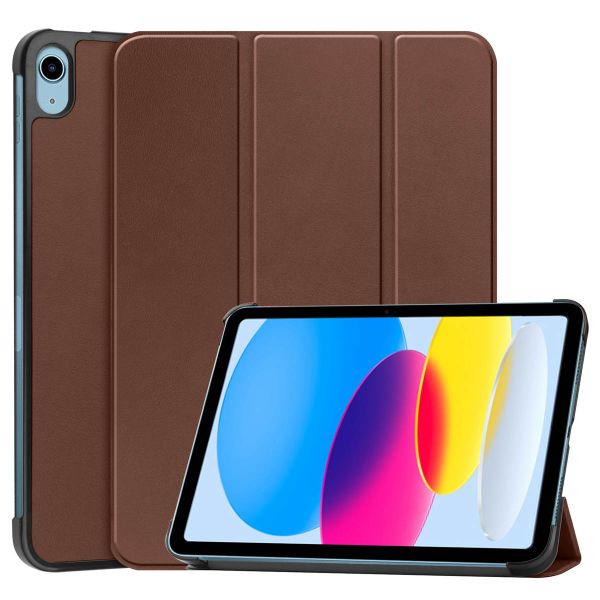 imoshion Trifold Klapphülle für das iPad 10 (2022) 10.9 Zoll - Braun