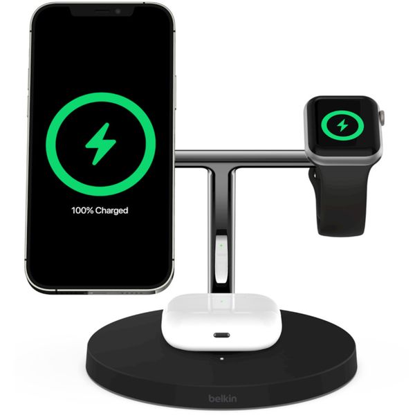 Belkin 3-in-1 Wireless Charger MagSafe iPhone + Apple Watch+AirPods