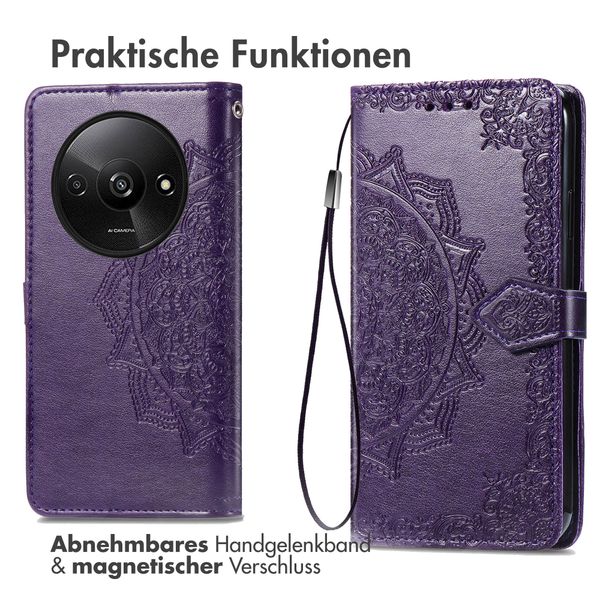 imoshion Mandala Klapphülle Xiaomi Redmi A3 - Violett