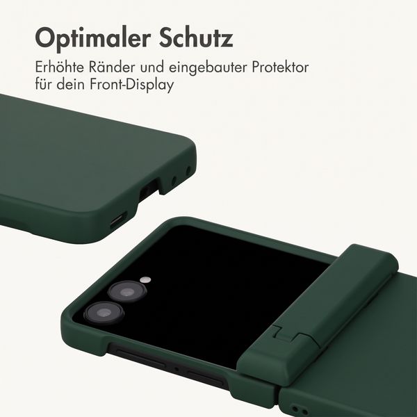 imoshion Color Backcover mit Ständer Samsung Galaxy Z Flip 8 - Dunkelgrün