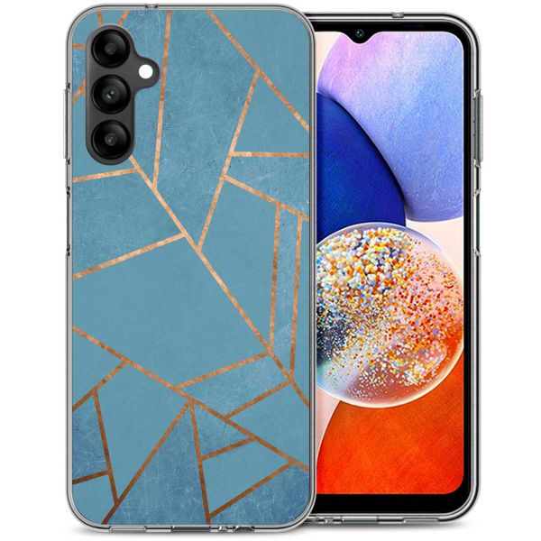 imoshion Design Hülle für das Samsung Galaxy A14 (5G/4G) - Blue Graphic