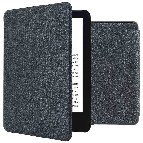 imoshion Canvas Sleepcover Klapphülle für das Amazon Kindle (2024) / Amazon Kindle (2022) 11th gen - Glitter Schwarz