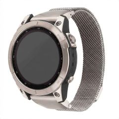 imoshion QuickFit® Milanese Armband -   Garmin 22 mm Anschluss - Größe L/XL - Starlight