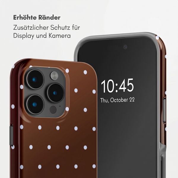 Selencia Vivid Rückabdeckung mit MagSafe Apple iPhone 15 Pro - Happy Dots Chocolate