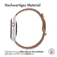 imoshion Magnetlederarmband für Apple Watch Series 1 t/m 9 / SE (38/40/41 mm) | Series 10 / 11 (42 mm) - Braun