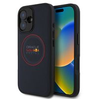 Red Bull Racing Meshed PU Leather Backcover MagSafe Apple iPhone 16 - Navy