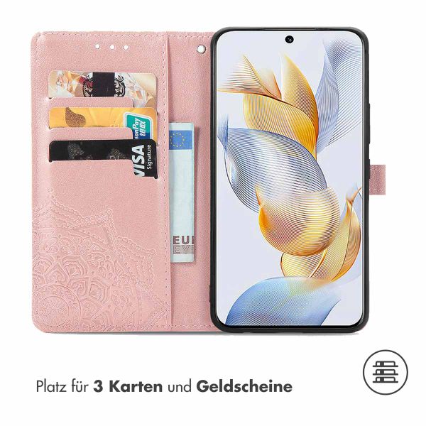 imoshion Mandala Klapphülle für das Honor 90 - Rose Gold