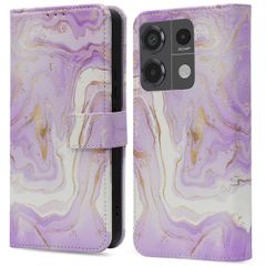 imoshion Design Klapphülle Xiaomi Redmi Note 13 Pro (5G) / Poco X6 - Purple Marble