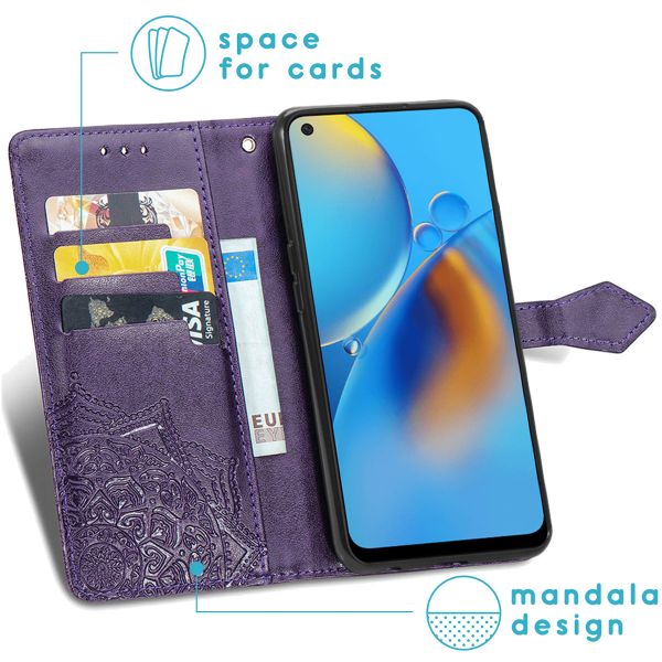 imoshion Mandala Klapphülle Oppo A74 (4G) - Violett