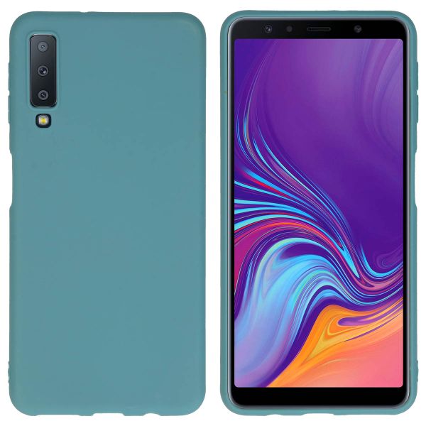 imoshion Color TPU Hülle für das Samsung Galaxy A7 (2018) - Dunkelgrün