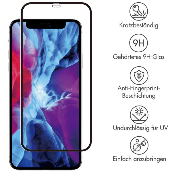 Selencia Premium Screen Protector aus gehärtetem Glas für das iPhone 12 Pro Max - Schwarz