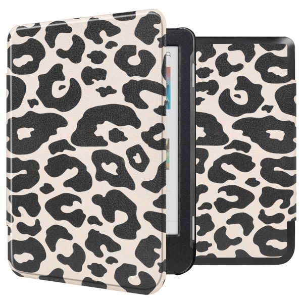 imoshion Design Slim Hard Case Sleepcover für das Kobo Clara Colour / Kobo Clara BW - Leopard