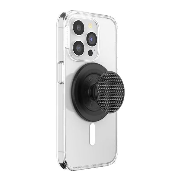 PopSockets PopGrip MagSafe Round - Triangle Knurled Black
