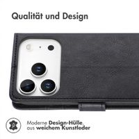 imoshion Luxuriöse Klapphülle Apple iPhone 18 Pro / 17 Pro - Schwarz