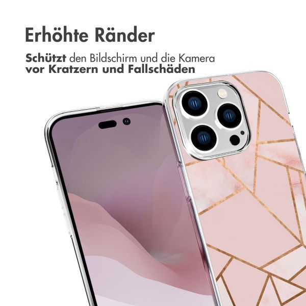 imoshion Design Hülle Apple iPhone 14 Pro - Pink Graphic