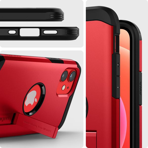 Spigen Tough Armor™ Case für das iPhone 12 Mini - Rot