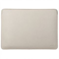 Accezz Leather Laptop Hülle Apple MacBook 15 Zoll - Laptop Sleeve - Beige