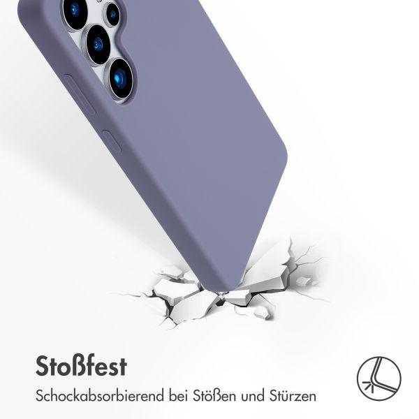 Accezz Liquid Silikoncase mit MagSafe Samsung Galaxy S25 Ultra - Lavender Gray