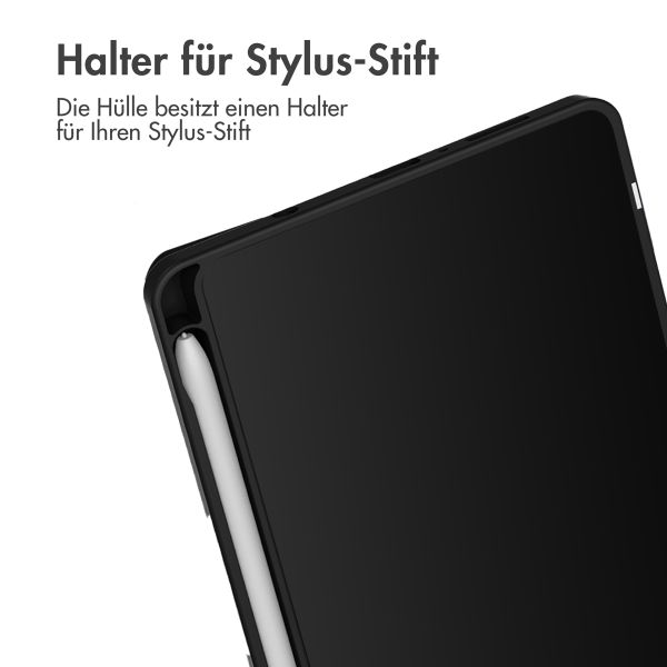 imoshion Trifold Hardcase Klapphülle Samsung Galaxy Tab A9 8.7 Zoll - Schwarz