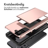 imoshion Backcover mit Kartenfach Samsung Galaxy S21 FE - Rosé gold