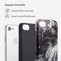 Selencia Vivid Back Cover Apple iPhone SE (2022 / 2020) / 8 / 7 / 6(s) - Chic Marble Black